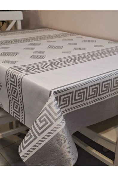 Elyaflı Pvc Muşamba - Desenli Silinebilir Masa Örtüsü - Resim 9