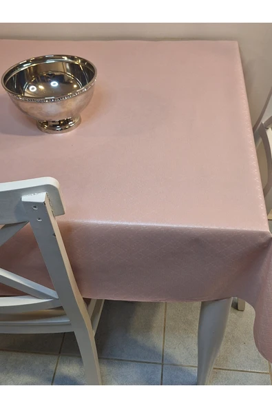 Elyaflı Pvc Muşamba - Desenli Silinebilir Masa Örtüsü ( KREM) - Resim 10