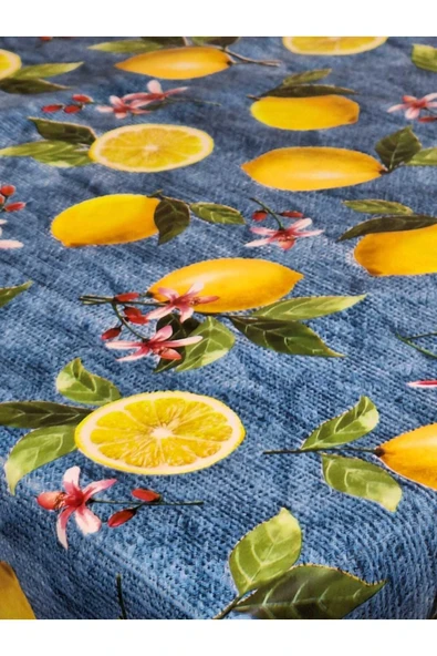 Elyaflı Pvc Muşamba - Desenli Silinebilir Masa Örtüsü - Resim 6