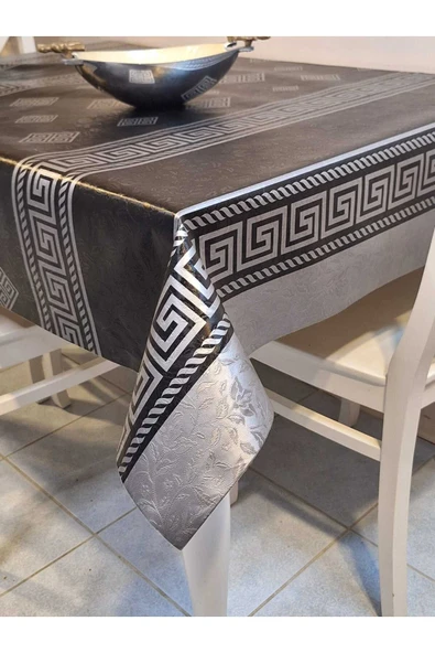 Elyaflı Pvc Muşamba - Desenli Silinebilir Masa Örtüsü - Resim 6