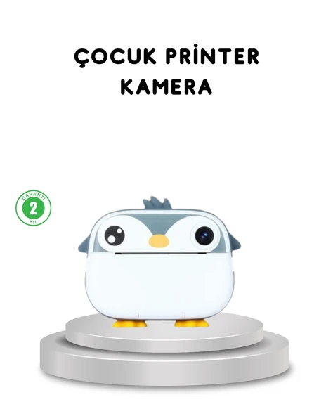 Çocuk Fotoğraf Makinesi Termal Baskılı Anında Çıktı HD Video Kayıtlı ürün görseli
