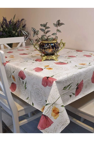 Elyaflı Pvc Muşamba - Desenli Silinebilir Masa Örtüsü ürün görseli