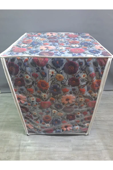 Kumaş Dokulu PVC Çamaşır & Kurutma Makinesi Örtüsü – Su Geçirmez, Dayanıklı ve Modern Tasarım - Resim 2