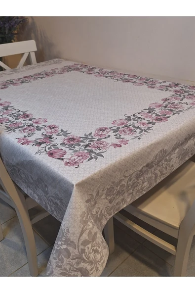 DORA PANO Elyaf Tabanlı Pvc Muşamba - Desenli Silinebilir 115 X 140 Hazır Masa Örtüsü - Resim 12