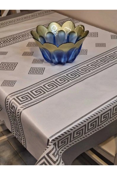 Elyaflı Pvc Muşamba - Desenli Silinebilir Masa Örtüsü - Resim 8