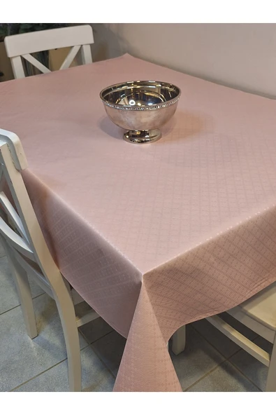 Elyaflı Pvc Muşamba - Desenli Silinebilir Masa Örtüsü ( KREM) - Resim 8