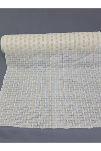 PVC KÜPÜR DANTEL RAF VE DOLAP ÖRTÜSÜ RUNNER  (KREM) ürün görseli