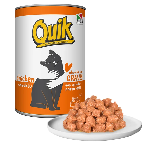 Quik Tavuklu Yetişkin Kedi Konserve 415 Gr ürün görseli 1