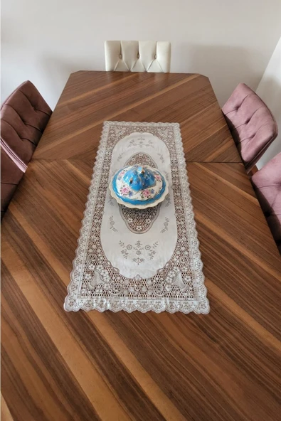 Pvc Runner Ve Sehpa Üstü Servislik 80*40 Cm - Resim 3