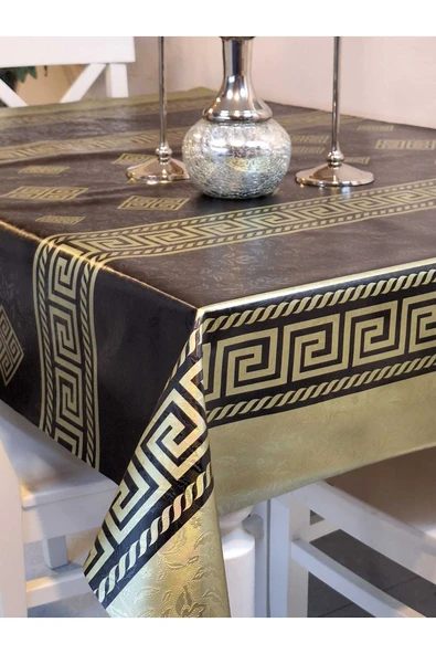Elyaflı Pvc Muşamba - Desenli Silinebilir Masa Örtüsü - Resim 5