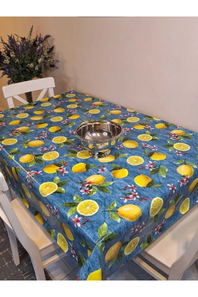 Elyaflı Pvc Muşamba - Desenli Silinebilir Masa Örtüsü - Resim 3