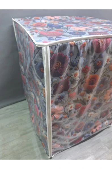 Kumaş Dokulu PVC Çamaşır & Kurutma Makinesi Örtüsü – Su Geçirmez, Dayanıklı ve Modern Tasarım - Resim 4