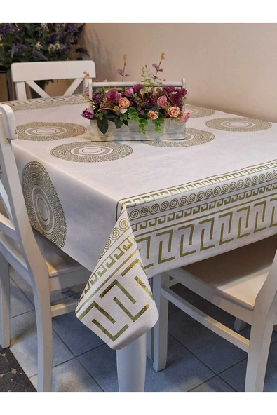Elyaflı Pvc Muşamba - Desenli Silinebilir Masa Örtüsü ürün görseli