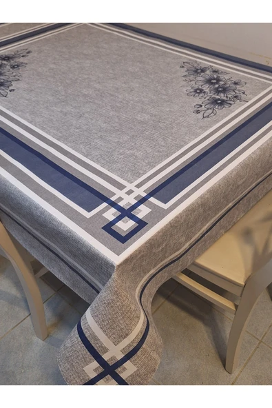 DORA PANO Elyaf Tabanlı Pvc Muşamba - Desenli Silinebilir 120 X 140 Hazır Masa Örtüsü - Resim 3