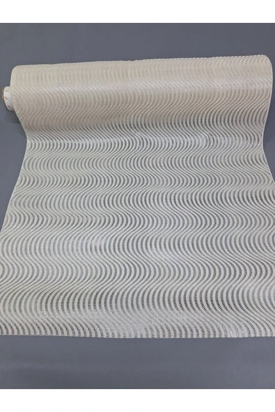 Pvc Küpür Dantel Raf Ve Dolap Örtüsü Runner  (krem) ürün görseli