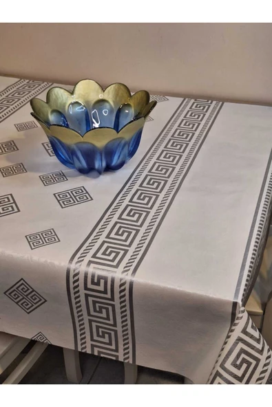 Elyaflı Pvc Muşamba - Desenli Silinebilir Masa Örtüsü - Resim 10