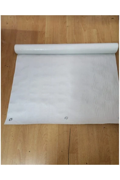 75 x 150cm Beyaz Pilsa Balkon Brandası(istediğiniz Ölçü Kadar Adeti Çoğaltabilirsiniz ) - Resim 2