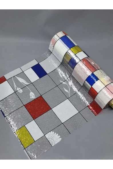 Cam Filmi Kaplama Statik Folyo  Buzlu Desenli Duşa Kabin Pencere Ofis Dekorasyon - Resim 8