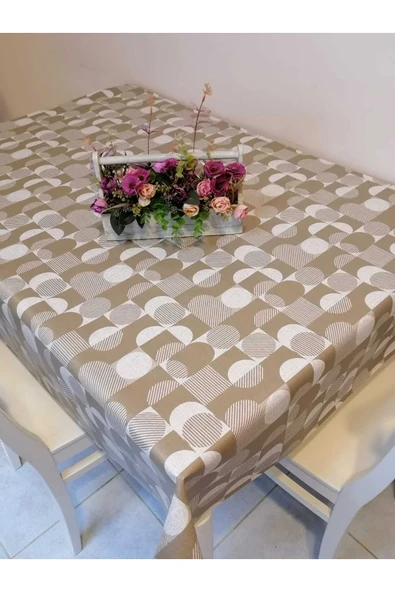 Elyaflı Pvc Muşamba - Desenli Silinebilir Masa Örtüsü - Resim 3