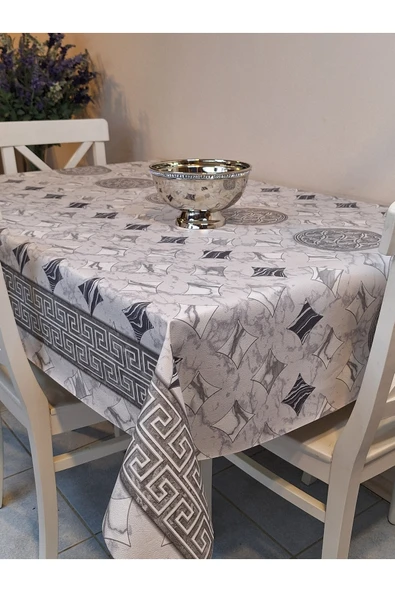 Elyaflı Pvc Muşamba - Desenli Silinebilir Masa Örtüsü - Resim 6