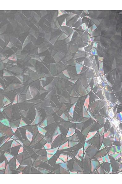 Cam Filmi Kaplama Statik Folyo  Buzlu Desenli Duşa Kabin Pencere Ofis Dekorasyon - Resim 5