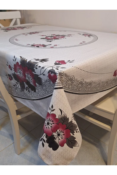 DORA PANO Elyaf Tabanlı Pvc Muşamba - Desenli Silinebilir 140 X 140 Hazır Masa Örtüsü - Resim 10