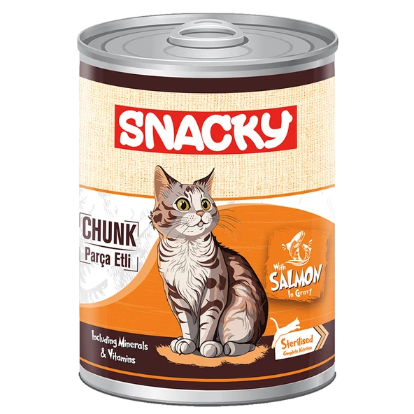 Snacky Parça Etlİ Tavuklu Yetişkin Kedi Konserve 400 Gr ürün görseli 1