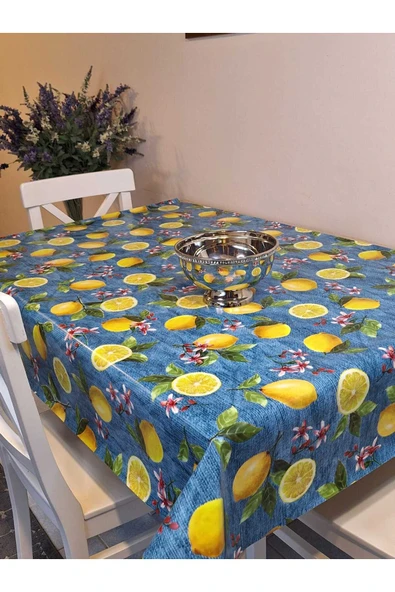 Elyaflı Pvc Muşamba - Desenli Silinebilir Masa Örtüsü - Resim 2