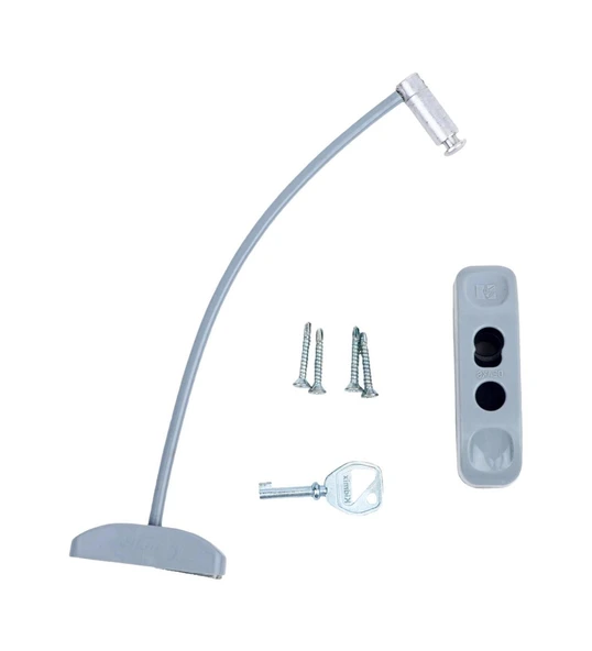 Kidmix Çelik Halatlı Pencere Emniyet Hırsız Çocuk Kilidi 1 ADET - Resim 5