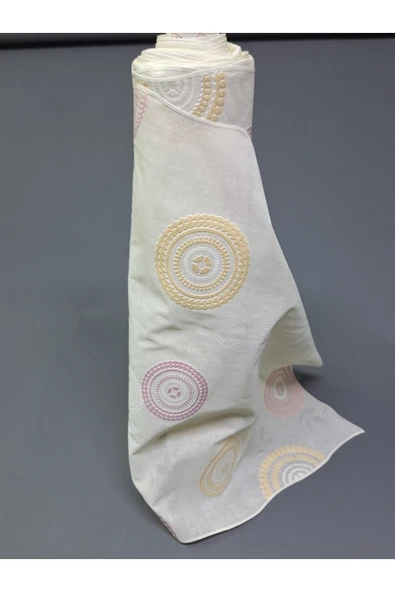 PVC KÜPÜR DANTEL RAF VE DOLAP ÖRTÜSÜ RUNNER  (PEMBE) - Resim 4