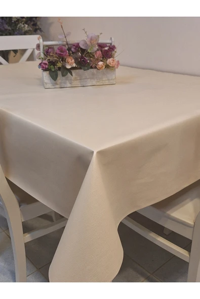 Elyaflı Pvc Muşamba - Desenli Silinebilir Masa Örtüsü ( GRİ) - Resim 9