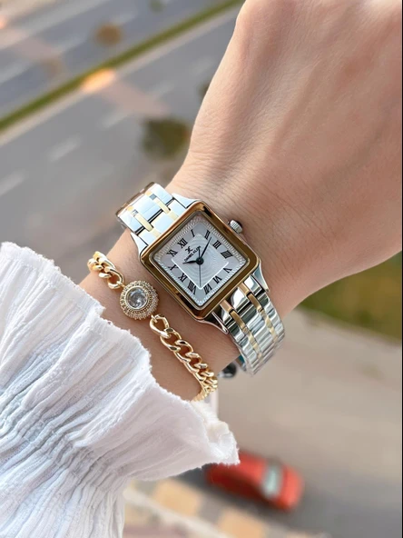 Daniel Klein Çelik Kordon 30 Mt Suya Dayanıklı Kadın Kol Saati+Bileklik BYN.10814.4 - Resim 2