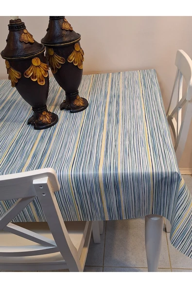 Elyaflı Pvc Muşamba - Desenli Silinebilir Masa Örtüsü (RENKLİ) - Resim 3