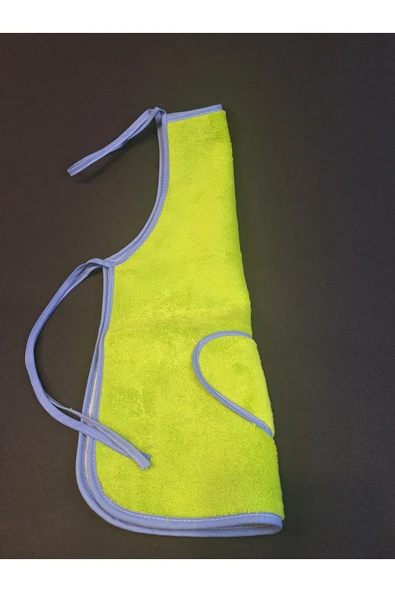 PELUŞ MUTFAK ÖNLÜĞÜ  / SU GEÇİRMEZ  yeşil - Resim 3