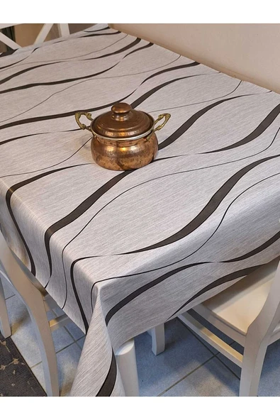 Elyaflı Pvc Muşamba - Desenli Silinebilir Masa Örtüsü ürün görseli