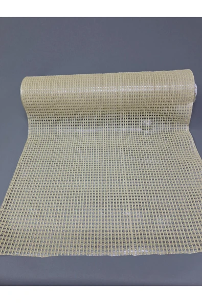 PVC KÜPÜR DANTEL RAF VE DOLAP ÖRTÜSÜ RUNNER  (KREM) ürün görseli