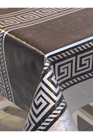 Elyaflı Pvc Muşamba - Desenli Silinebilir Masa Örtüsü - Resim 2