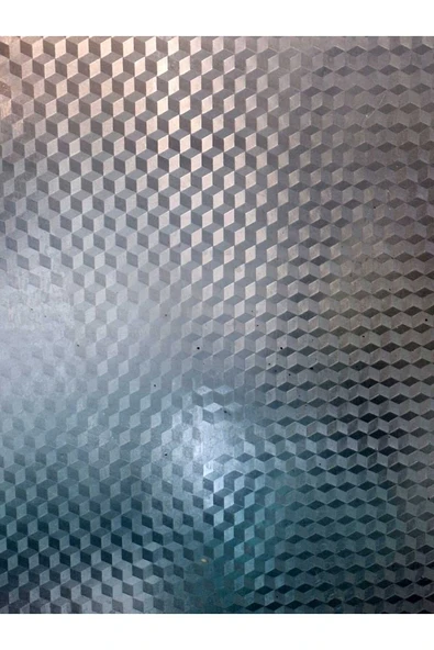 Dekoratif Şeffaf Cam Folyosu | Kendinden Yapışkanlı – Buzlu Cam Görünüm - Resim 5