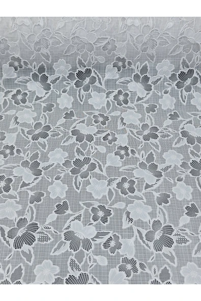 Pvc Küpür Dantel Raf Ve Dolap Örtüsü Runner  Beyaz - Resim 2