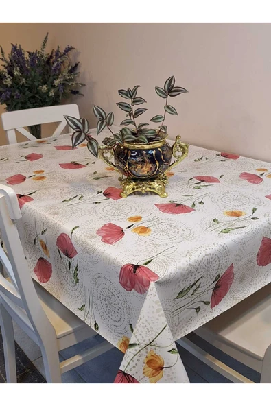Elyaflı Pvc Muşamba - Desenli Silinebilir Masa Örtüsü - Resim 2