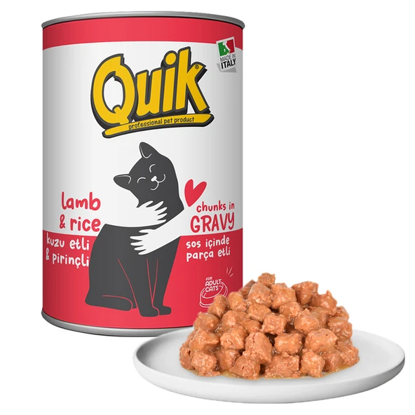 Quik Kuzulu Yetişkin Kedi Konserve 415 Gr ürün görseli 1