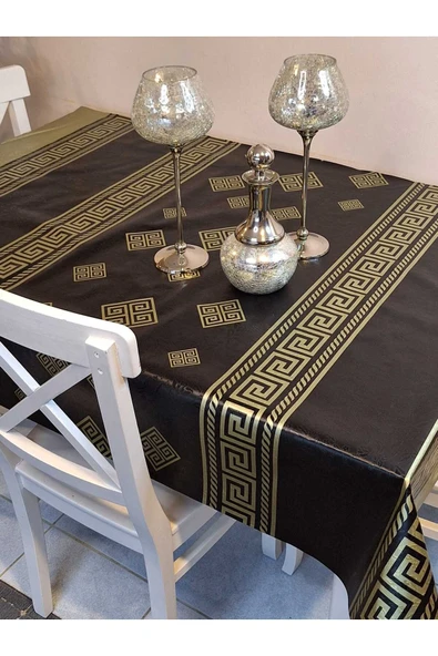 Elyaflı Pvc Muşamba - Desenli Silinebilir Masa Örtüsü ürün görseli