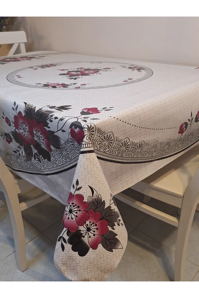 DORA PANO Elyaf Tabanlı Pvc Muşamba - Desenli Silinebilir 140 X 140 Hazır Masa Örtüsü - Resim 11