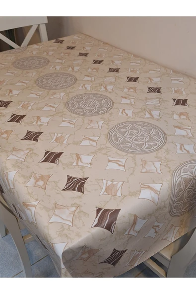 Elyaflı Pvc Muşamba - Desenli Silinebilir Masa Örtüsü - Resim 5