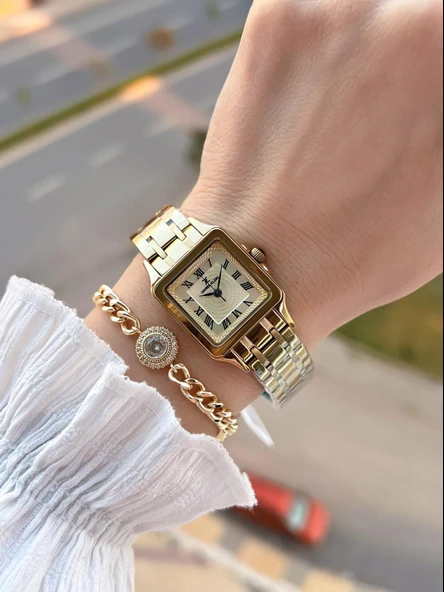 Daniel Klein Çelik Kordon 30 Mt Suya Dayanıklı Kadın Kol Saati+Bileklik BF.GF.10814.2 - Resim 2