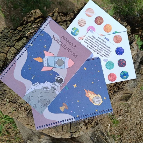 Utterly Good Çocuklar Için Namaz Yolculuğum Defteri  Sticker ve Dua Kartı Hediyeli - Resim 2