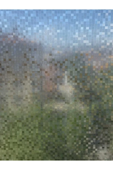 Cam Filmi Kaplama Statik Folyo  Buzlu Desenli Duşa Kabin Pencere Ofis Dekorasyon - Resim 3