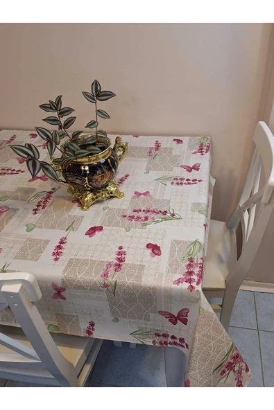 Elyaflı Pvc Muşamba - Desenli Silinebilir Masa Örtüsü - Resim 2
