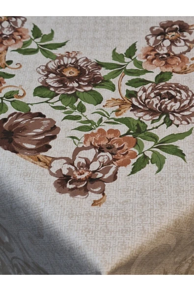 DORA PANO Elyaf Tabanlı Pvc Muşamba - Desenli Silinebilir 115 X 140 Hazır Masa Örtüsü - Resim 10