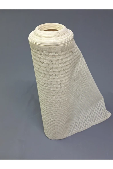 PVC KÜPÜR DANTEL RAF VE DOLAP ÖRTÜSÜ RUNNER  (KREM) - Resim 4